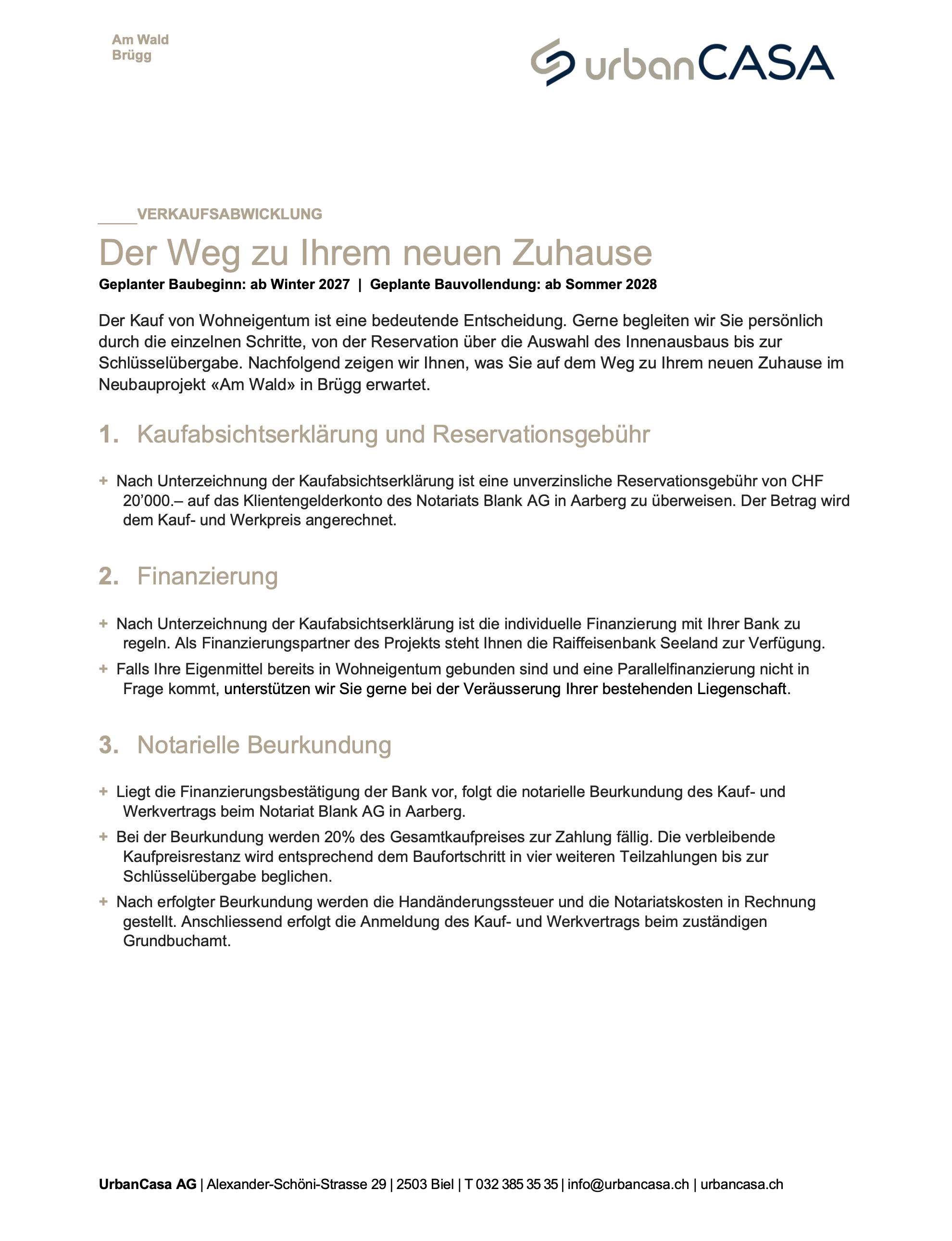 AmWald Verkaufsabwicklung AmWald Verkaufsabwicklung, UrbanCasa